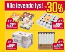 Europris Alle levende lys tilbud