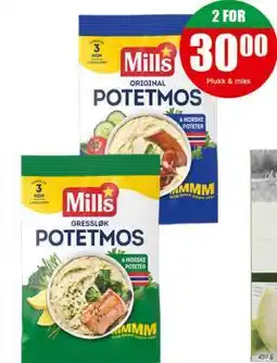 Spar Mills Potetmos tilbud