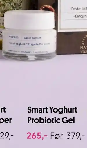Smart Yoghurt Probiotic Gel