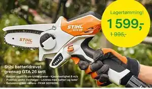 Stihl batteridrevet grensag GTA 26 sett