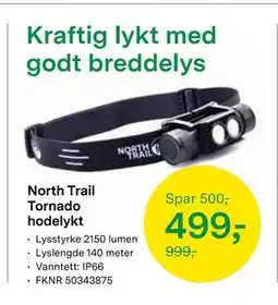 Felleskjøpet North Trail Tornado hodelykt tilbud