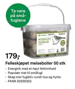 Felleskjøpet Felleskjøpet meiseboller 50 stk tilbud