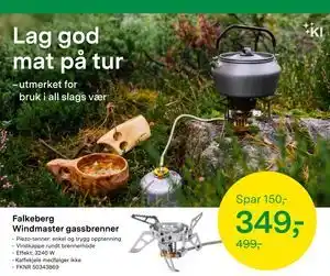 Falkeberg Windmaster gassbrenner