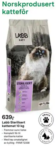 Felleskjøpet Labb Sterilisert kattemat 10 kg tilbud