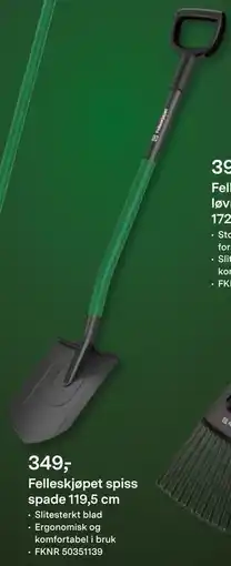 Felleskjøpet Felleskjøpet spiss spade 119,5 cm tilbud
