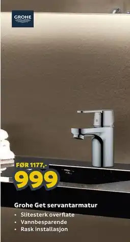 Megaflis Grohe Get servantarmatur tilbud