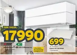 Megaflis Mitsubishi Electric Kaiteki 6600 varmepumpe hvit tilbud