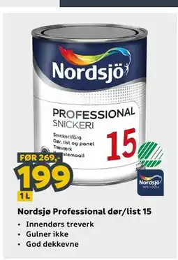 Megaflis Nordsjø Professional dør/list 15 tilbud