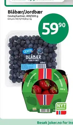 Joker Blåbær/Jordbær tilbud