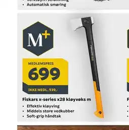 Megaflis Fiskars x-series x28 kløyvøks m tilbud