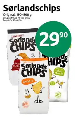 Joker Sørlandschips tilbud
