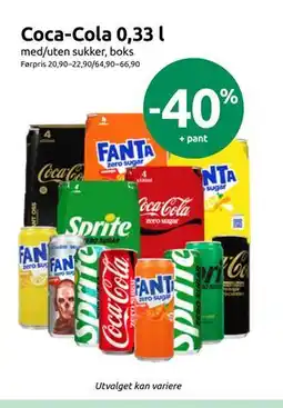 Joker Coca-Cola 0,33 l tilbud