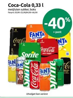 Joker Coca-Cola 0,33 l tilbud