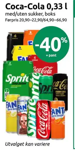 Joker Coca-Cola 0,33 l tilbud