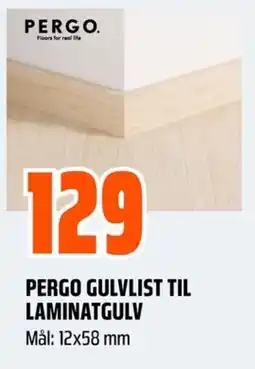Coop Obs Pergo gulvlist til laminatgulv tilbud