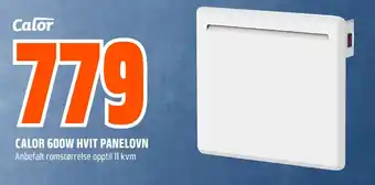 Calor 600W hvit panelovn