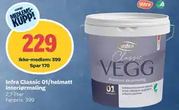 Coop Obs Infra Classic 01/helmatt interiørmaling tilbud