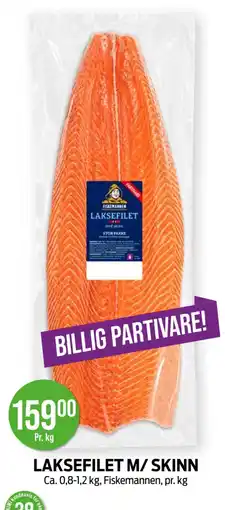 Kiwi Fiskemannen Laksefilet M/ Skinn tilbud