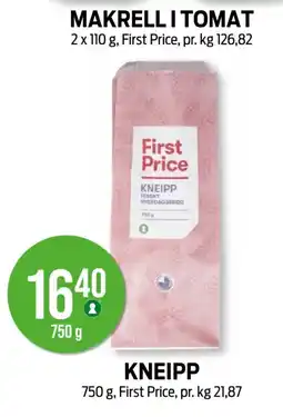 Kiwi First Price Makrell i Tomat tilbud