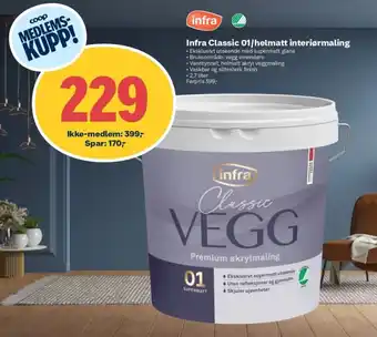 Infra Classic Vegg