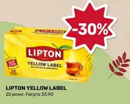 Coop Marked Lipton yellow label tilbud