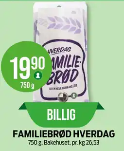 Kiwi Familiebrød hverdag tilbud