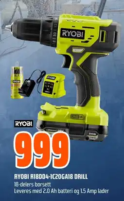 Coop Obs Ryobi r18dd4-ic20ga18 drill tilbud