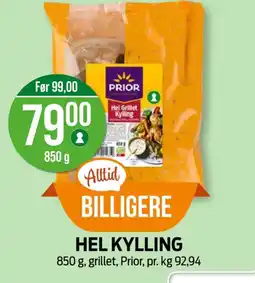 Kiwi Prior hel kylling tilbud
