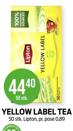 Kiwi Lipton yellow label tea tilbud