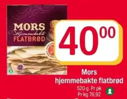 Coop Extra Mors hjemmebakte flatbrød tilbud