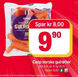 Coop Extra Coop gulrøtter tilbud