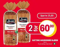 Coop Extra Hatting havrebrød bjørn tilbud