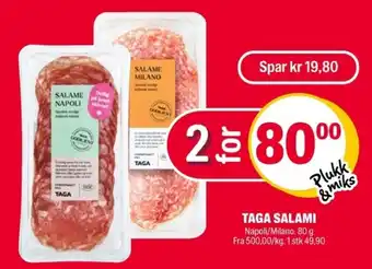 Coop Extra Taga salami tilbud