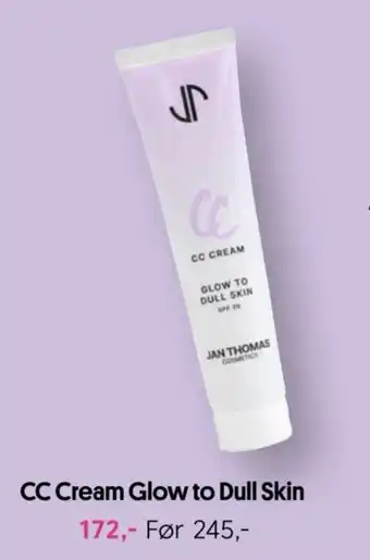 Jan Thomas Cosmetics CC Cream Glow to Dull Skin