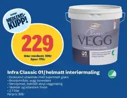 Coop Obs Infra Classic 01/helmatt interiørmaling tilbud