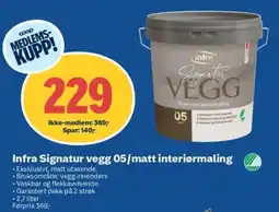 Coop Obs Infra Signatur vegg 05/matt interiørmaling tilbud