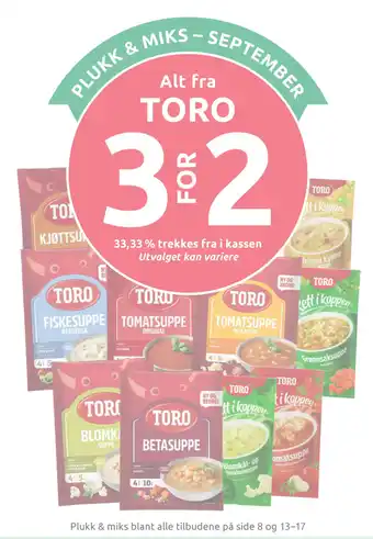 Toro alt fra