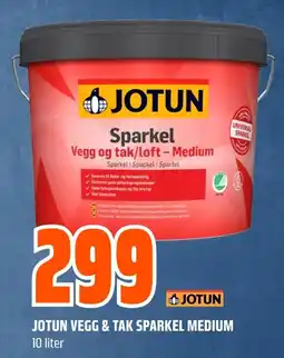 Coop Obs Jotun vegg & tak sparkel medium tilbud