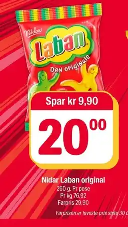 Coop Extra Nidar Laban original tilbud