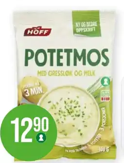 Kiwi Hoff potetmos med gressløk og melk tilbud
