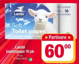 Coop Extra Lambi toalettpapir tilbud