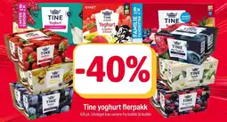 Coop Extra Tine yoghurt flerpakk tilbud