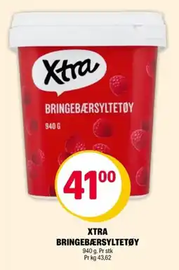 Coop Extra Xtra bringebærsyltetøy tilbud