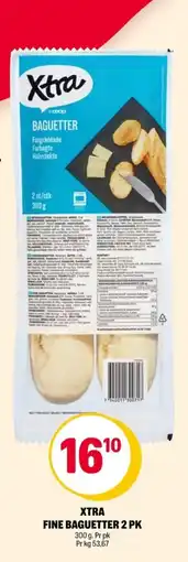 Coop Extra Xtra fine baguette 2 pk tilbud