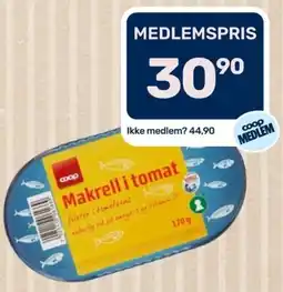 Coop Marked Coop Makrell i tomat tilbud