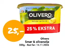 Havaristen Olivero Smør & olivenolje tilbud