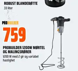 Coop Obs Probuilder 1200w mørteL og malingsrører tilbud