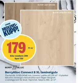 Coop Byggmix Berry Alloc Connect 8 XL laminatgulv tilbud