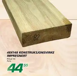 Coop Byggmix Konstruksjonsvirke Impregnert tilbud
