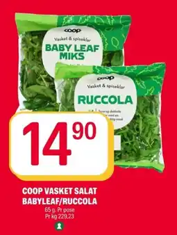 Coop Extra Coop vasket salat babyleaf/ruccola tilbud